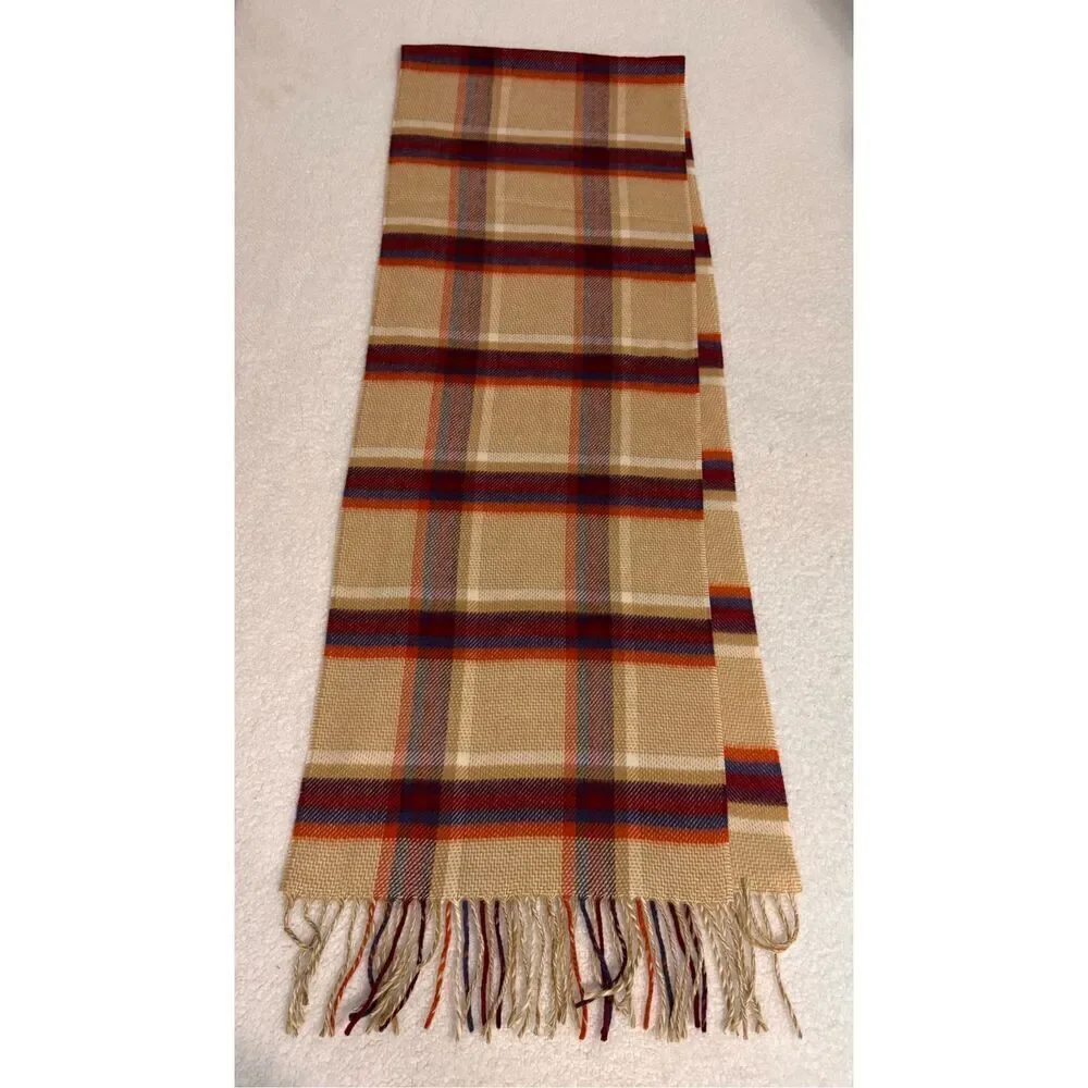 V. Fraas Cashmink Plaid Scarf